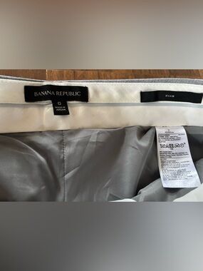 Banana Republic Gray Ryan Trouser Dress Pants Size 0 excellent